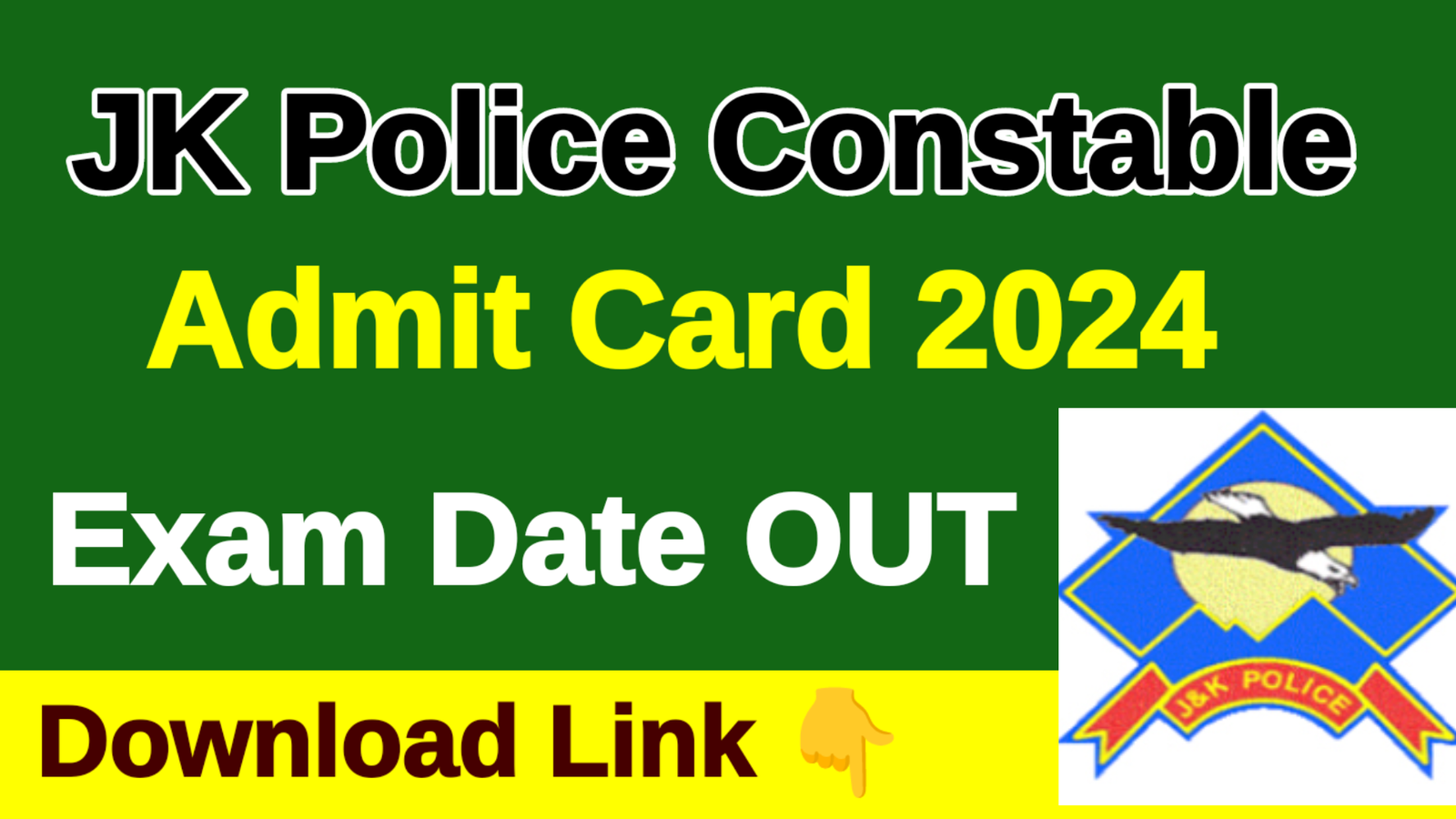 JK Police Admit Card 2024